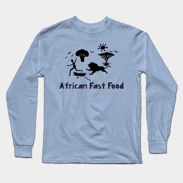 African fast food Long Sleeve T-Shirt by Voishalk